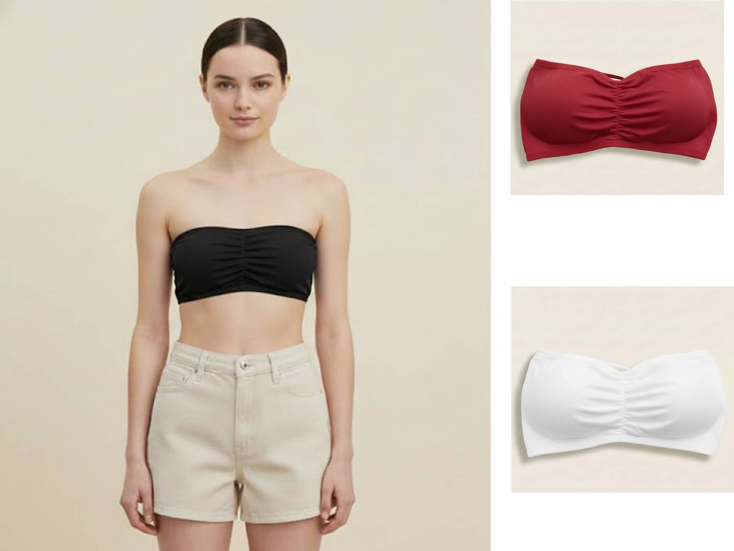 Aloranwear Tube bra Women Bandeau/Tube Lightly Padded Bra