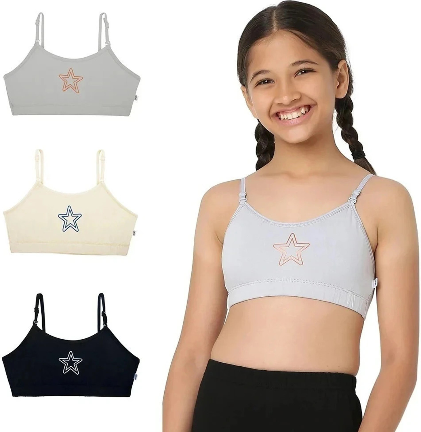 Image of YouGotPlanB TBS-Starry Girls Training /Beginners Non Padded Bra