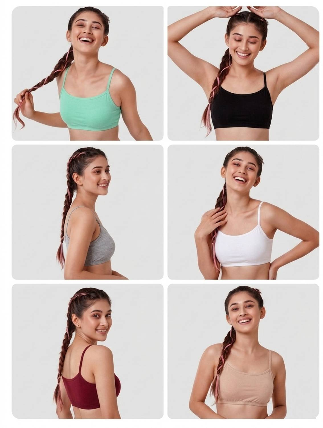 Adgaon style cotton bra non padded full support bra for teenagers bra plus size Women Bralette Non Padded Bra