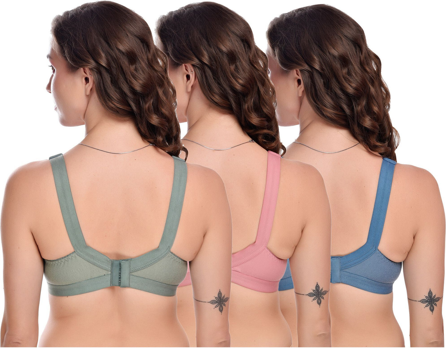 Image of Winsure Full coverage heavy bust Premium seamless bra Women T-Shirt Non Padded Bra