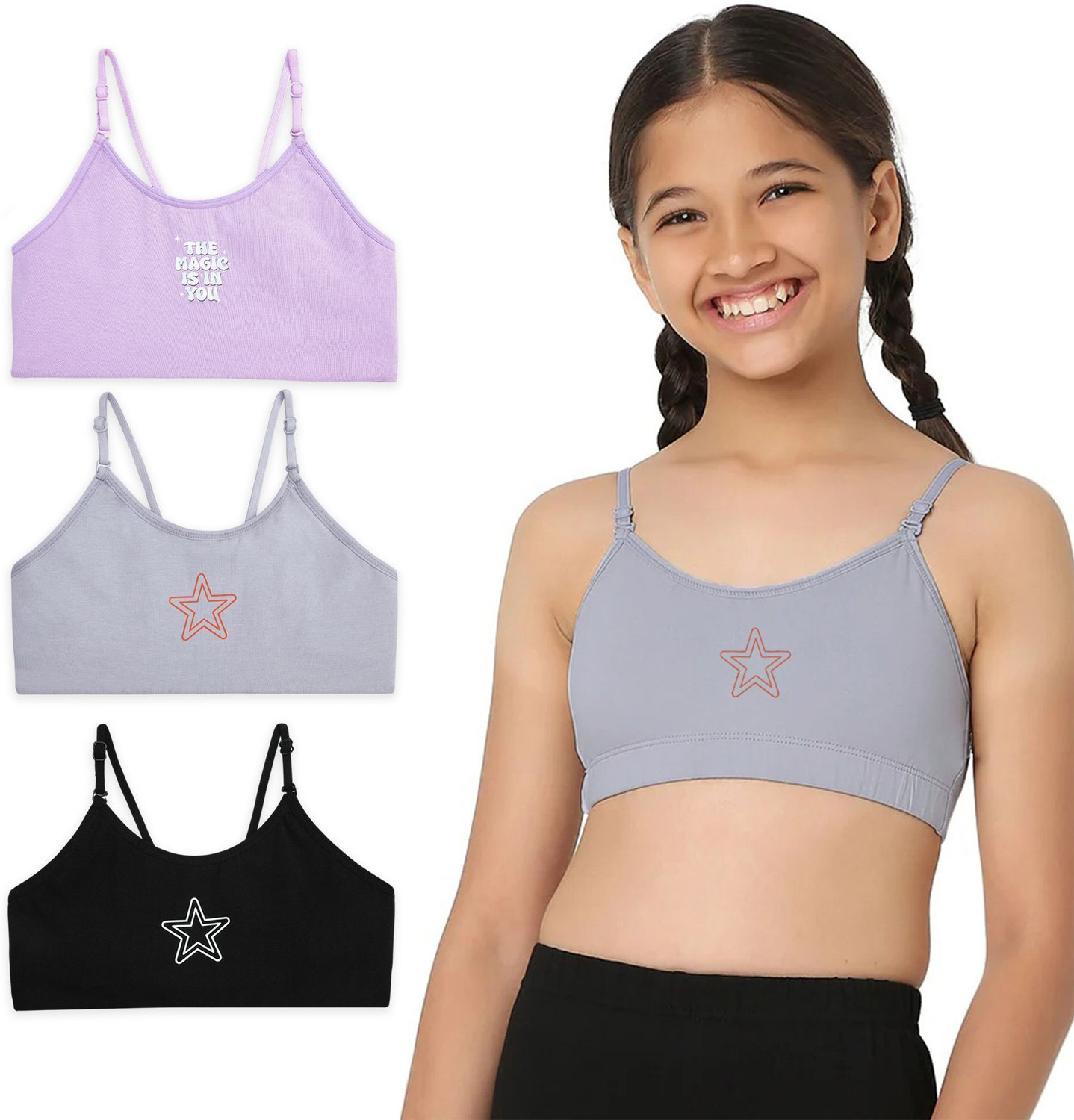 Image of YouGotPlanB TBS-MagicStar Girls Training /Beginners Non Padded Bra
