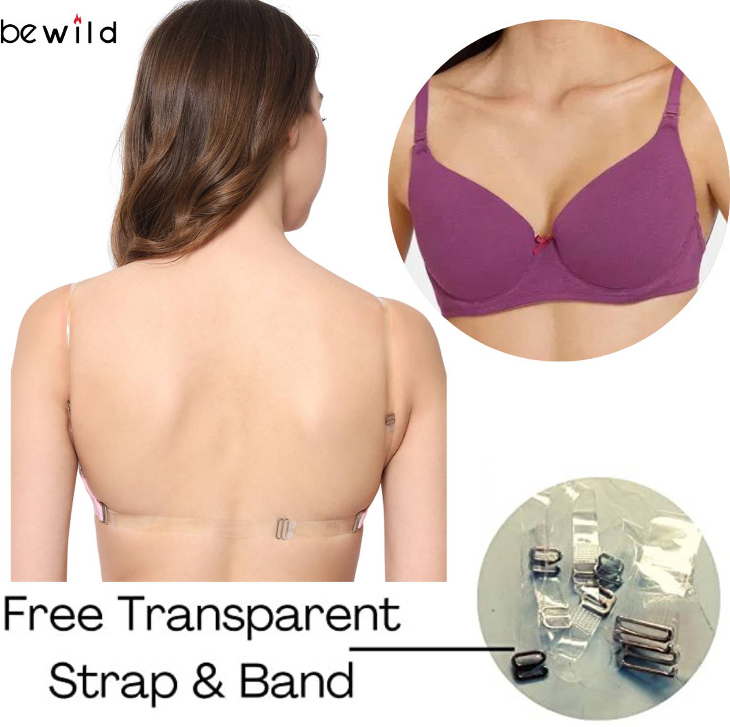 Bewild Women T-Shirt Non Padded Bra