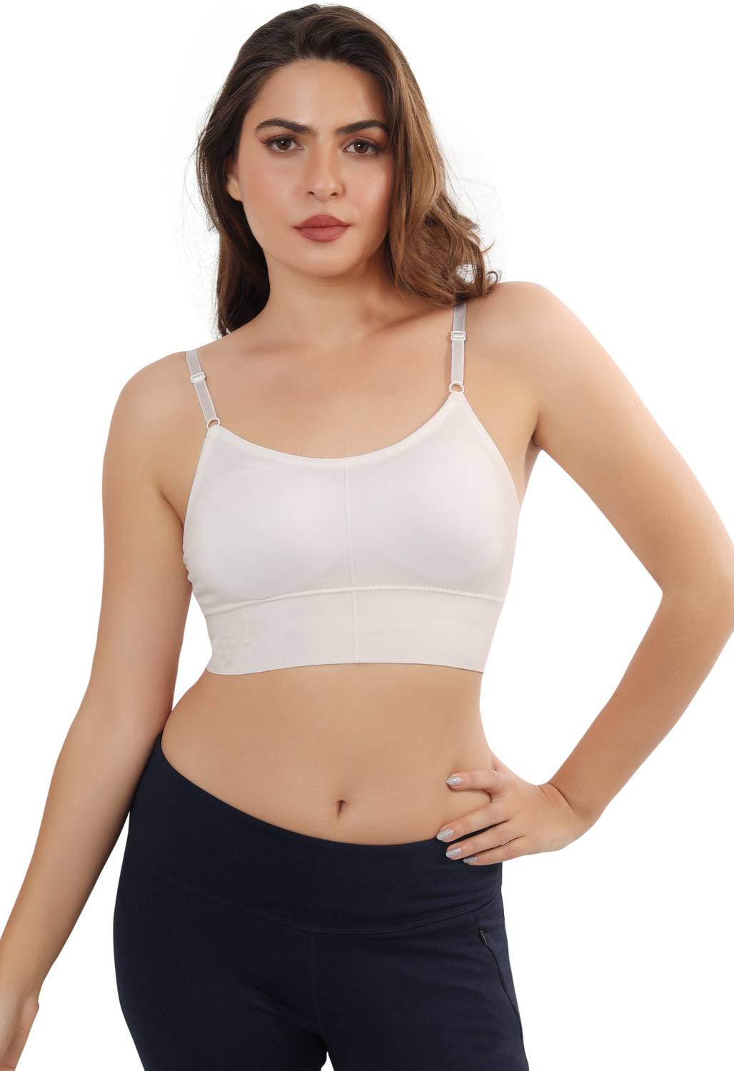Bella Voste Cotton Sports Bra for Yoga, Sports, Gym & Workout Women T-Shirt Lightly Padded Bra