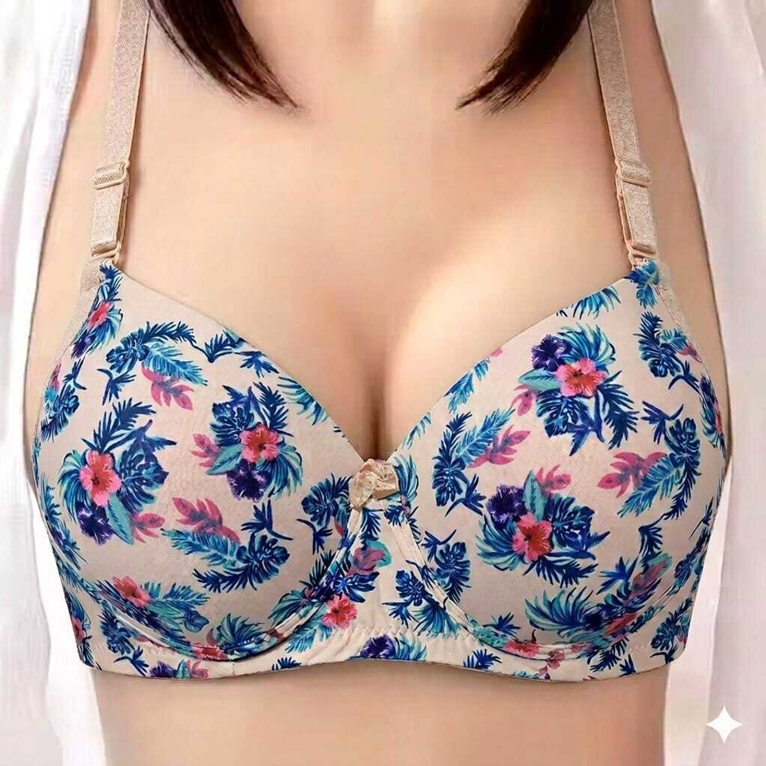 Image of girliya lane Women T-Shirt Heavily Padded Bra