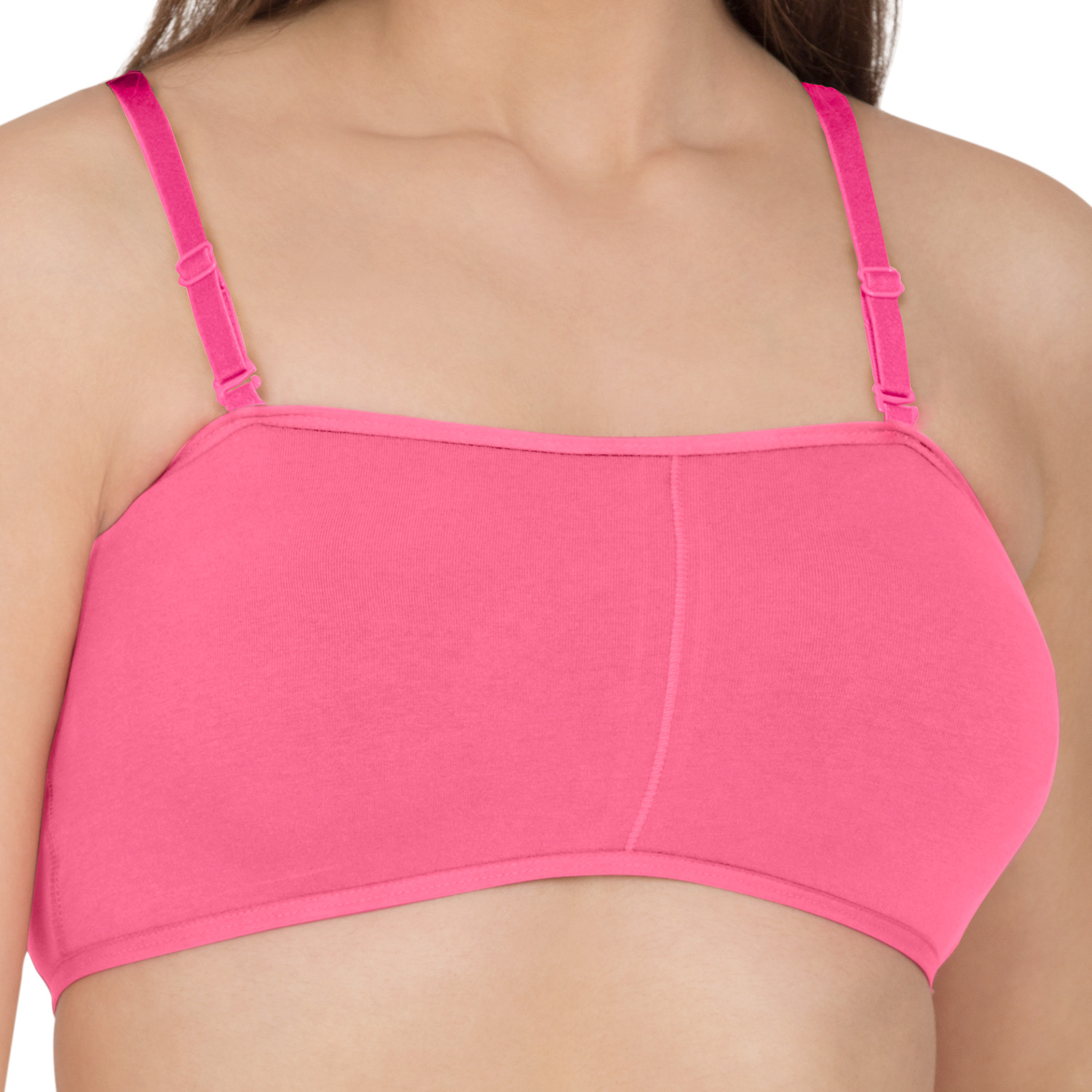 Image of TWEENS Tweens Beginners Sports Racer-Back Seamless Non-Padded T-Shirt Bra Women Full Coverage Non Padded Bra