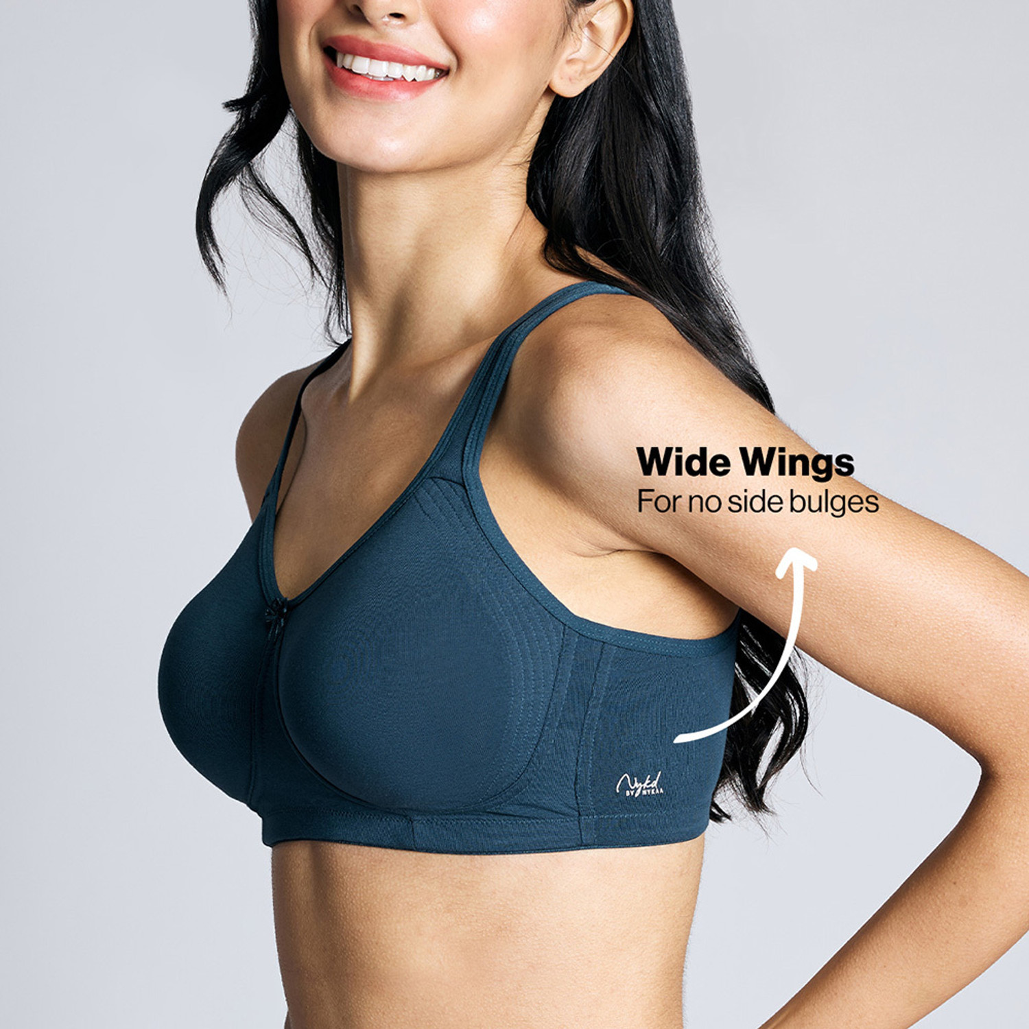 Image of Nykd NYB169-Dark Blue Women Everyday Non Padded Bra