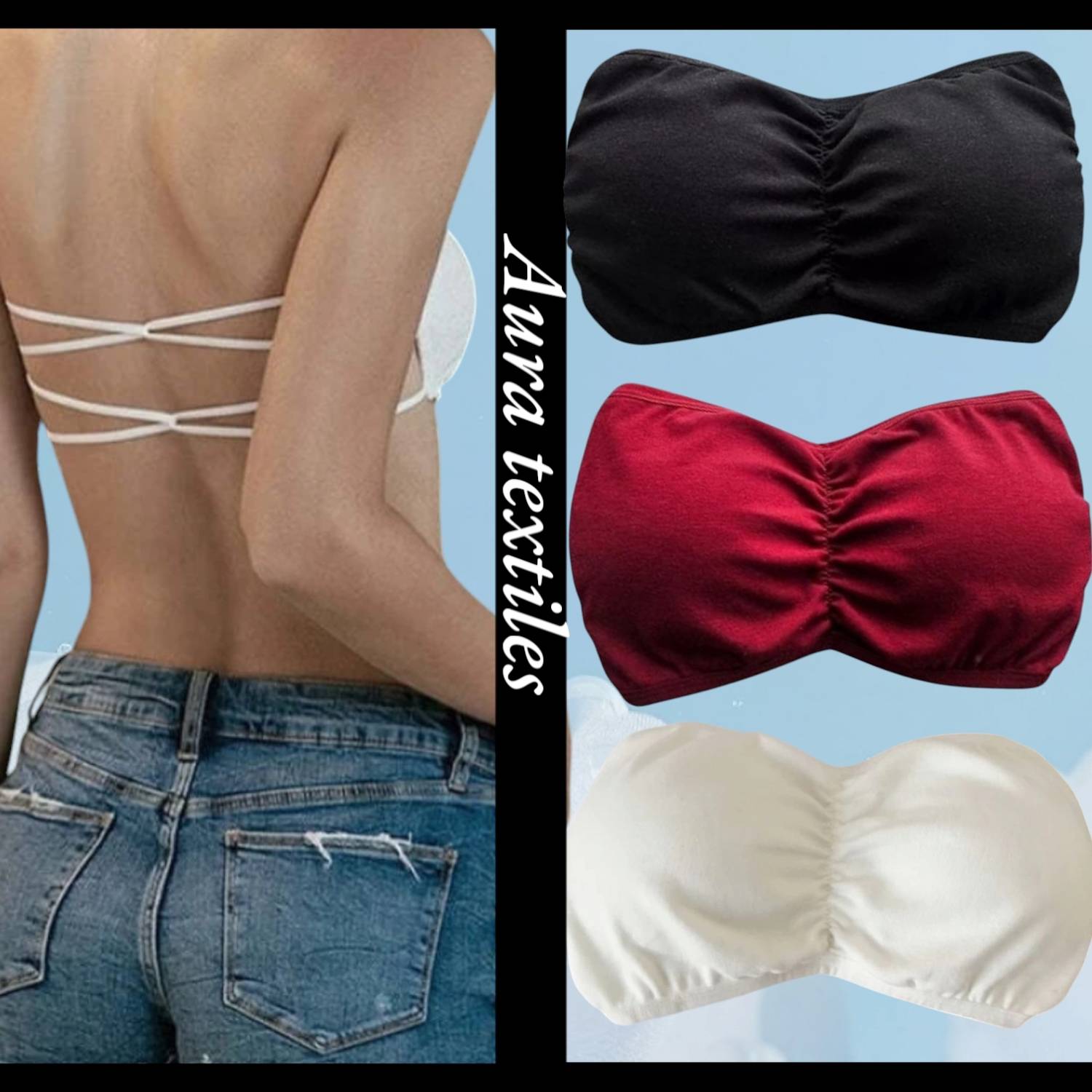 AURA TEXTILES 794 tube bra Women Everyday Lightly Padded Bra