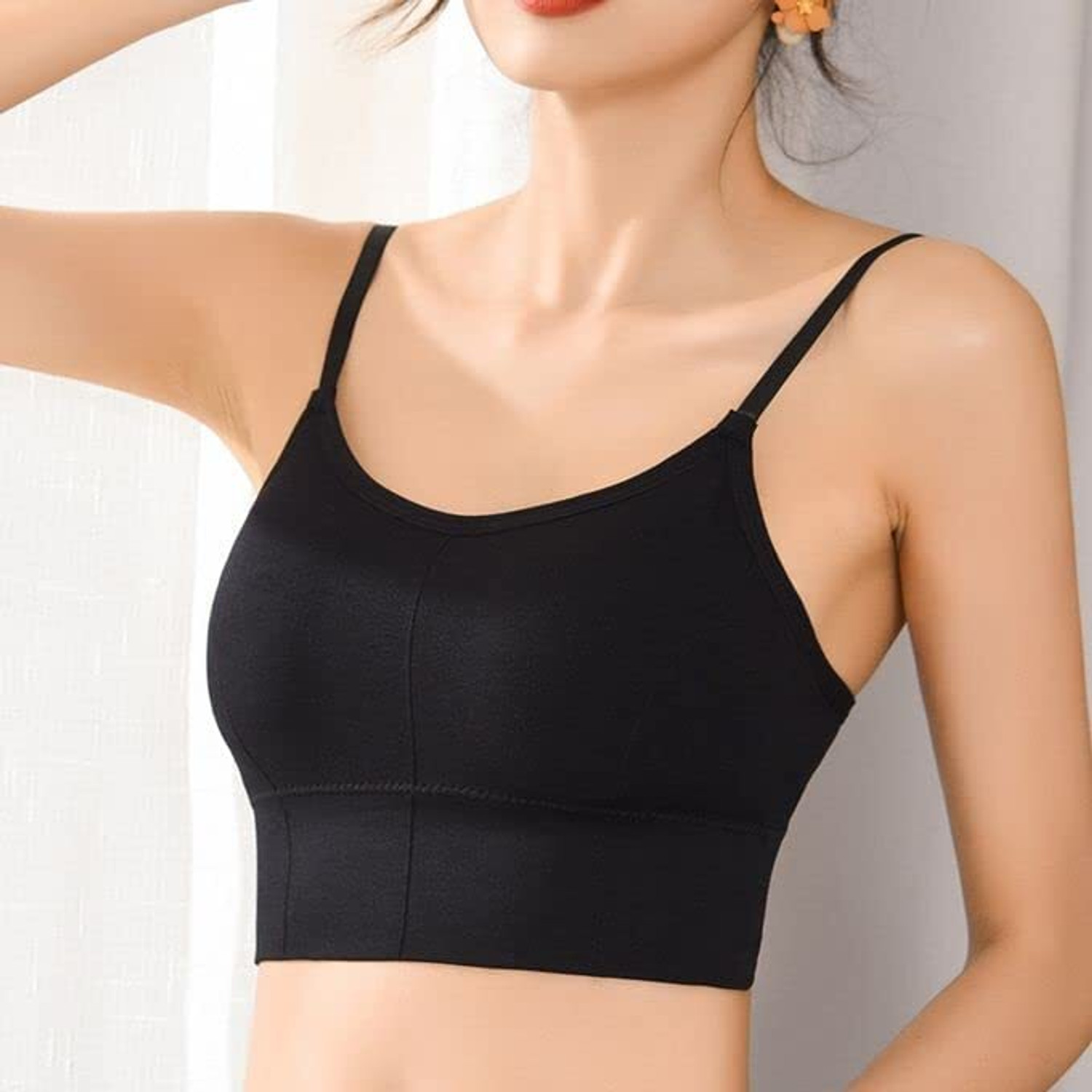 Image of Hirrnik Women T-Shirt Lightly Padded Combo bra Women Cami Bra Lightly Padded Bra