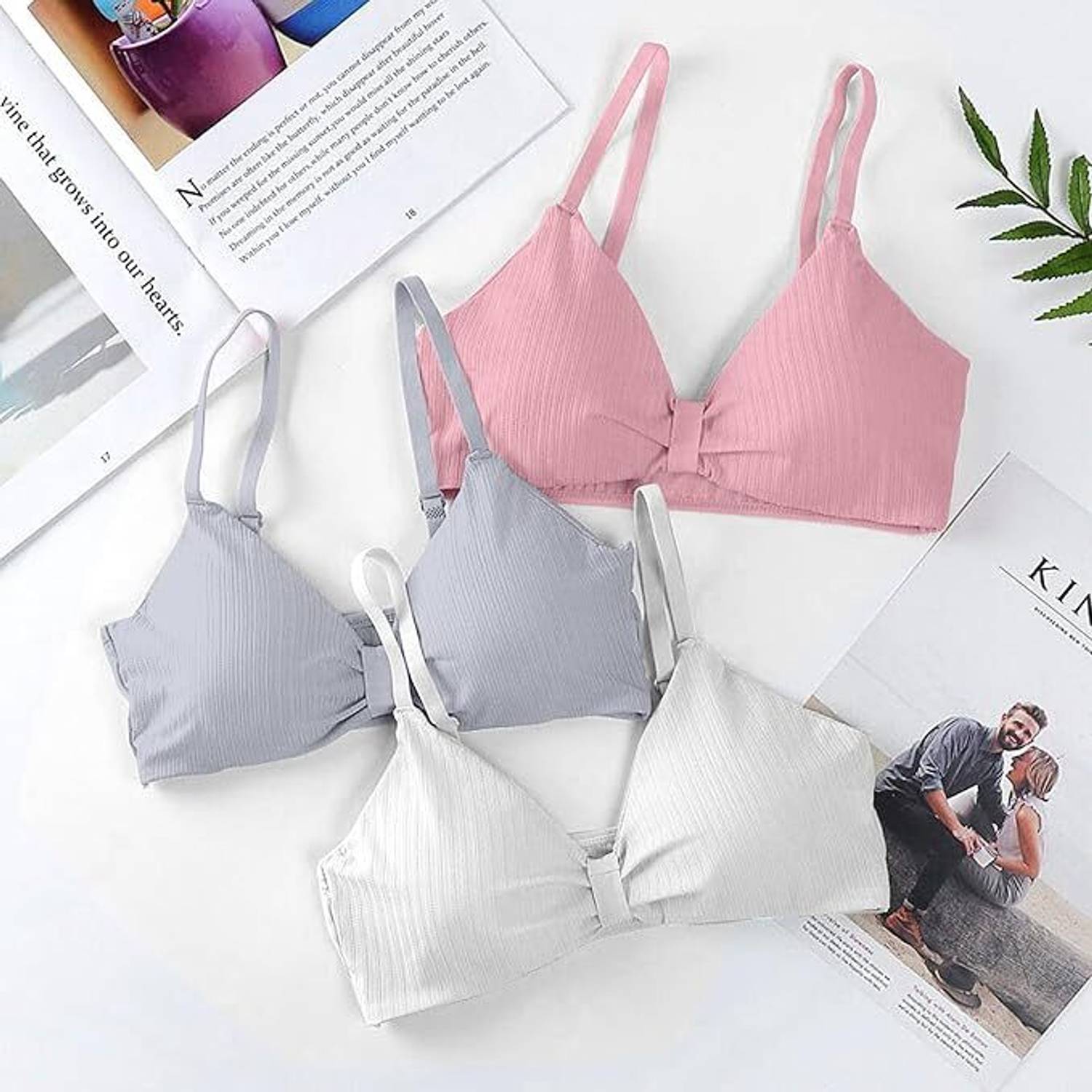 avenvi 3337_3_Pack Women Full Coverage Lightly Padded Bra