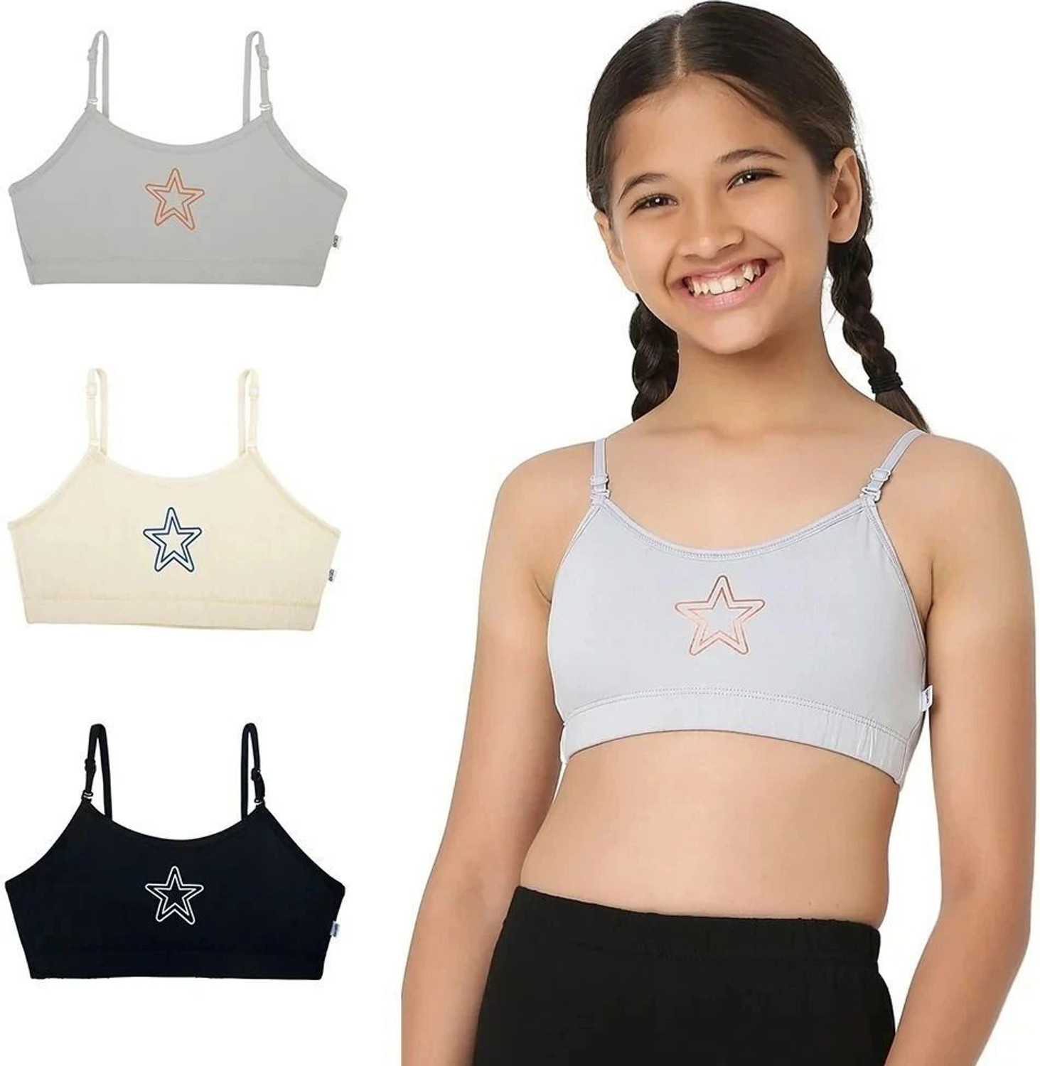 Image of YouGotPlanB TBS-Starry Girls Training /Beginners Non Padded Bra