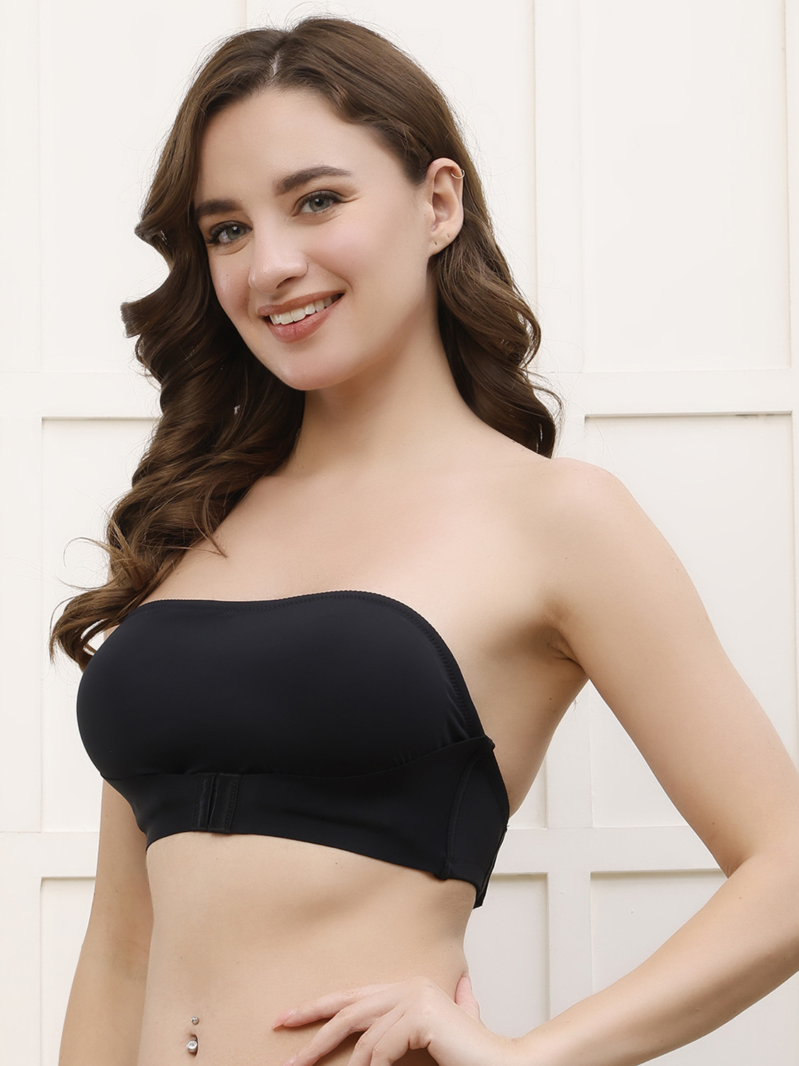 Image of PrettyCat Seamless Nonwire Removable Padded Strapless Tube & Sports Bra Women Bandeau /Tube Lightly Padded Bra
