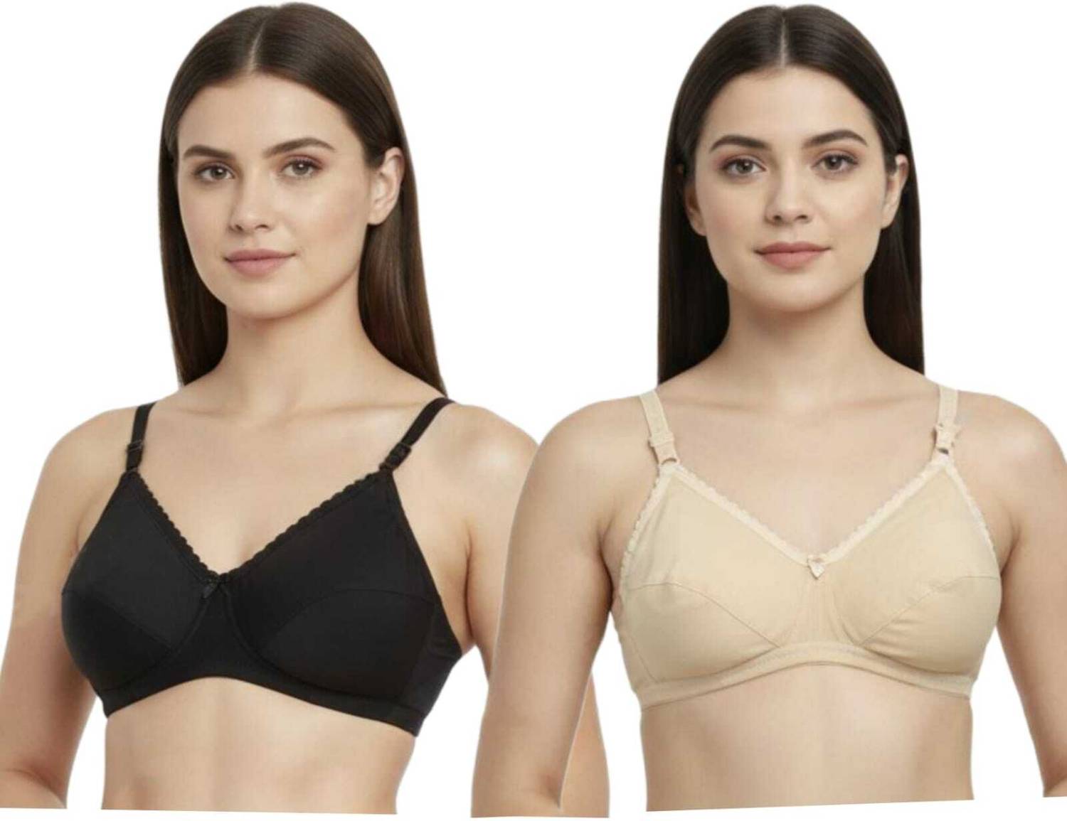 AMPIRE STORE FKT-AMP-B/N_BRA-32 Women Everyday Non Padded Bra