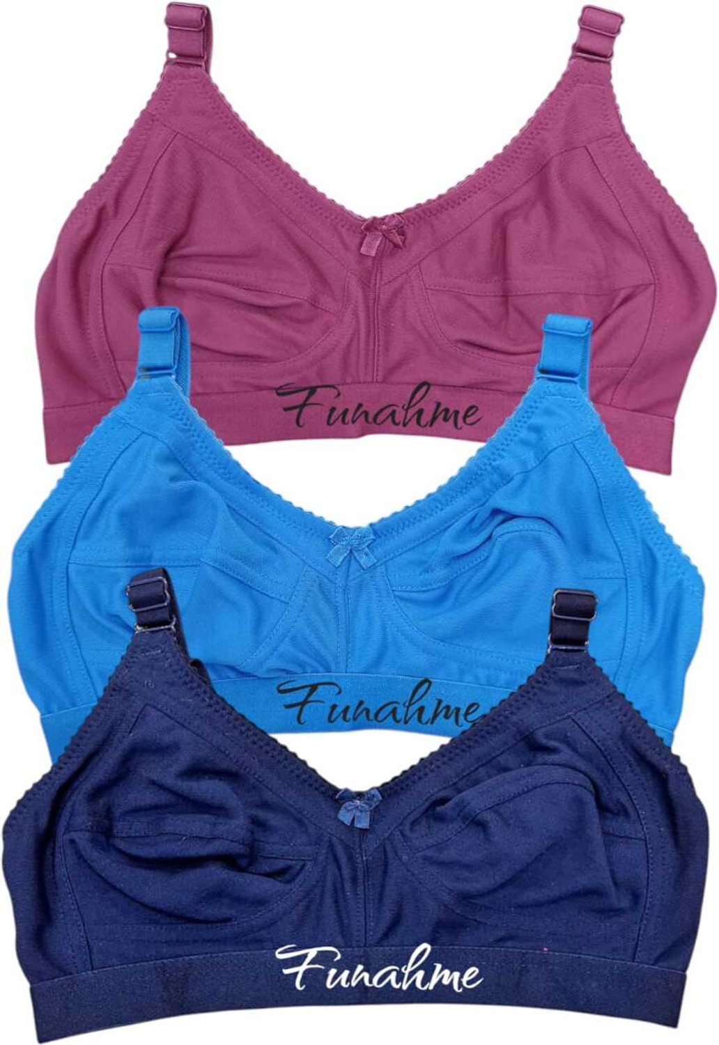 Image of Funahme Women Full Coverage Non Padded Bra