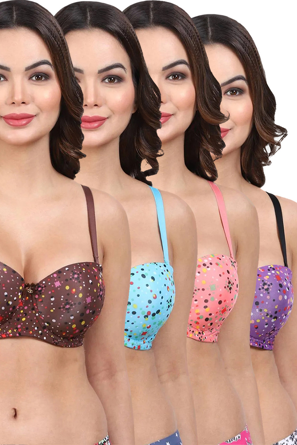 Image of AMOUR SECRET Viva Underwired Lightly Padded Demi T-Shirt Bra Women T-Shirt Lightly Padded Bra