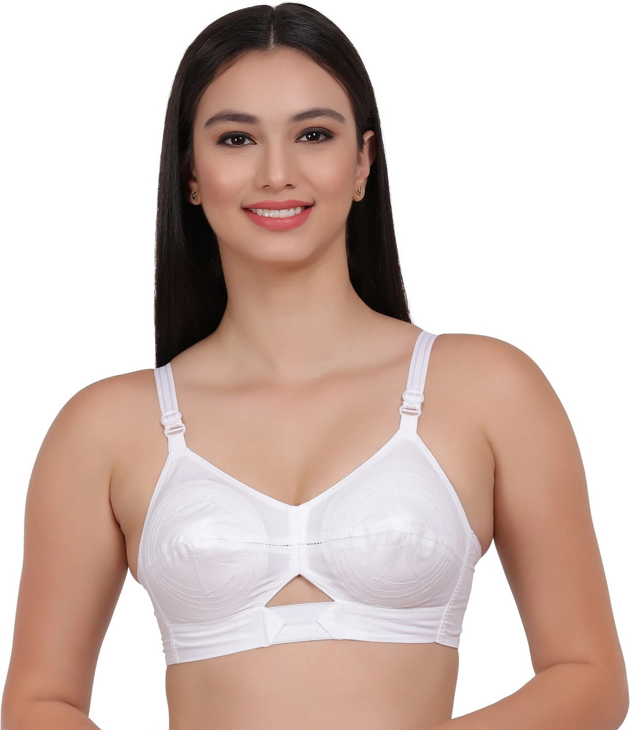 Image of KOISA women cotton bra combo pack of 6 b cup bra 36b Women T-Shirt Non Padded Bra