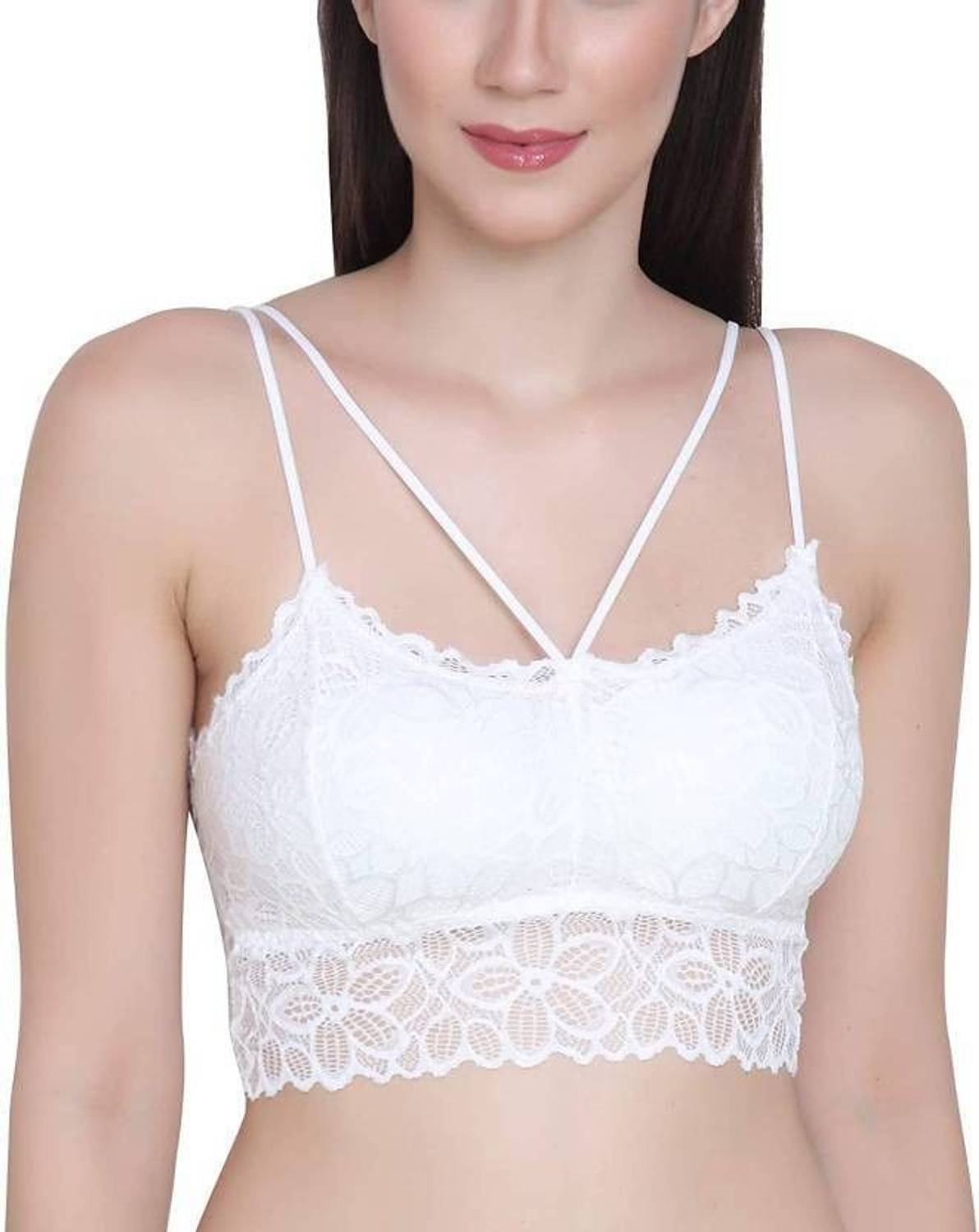 BEYONDIMAGINE Women Bralette Lightly Padded Bra