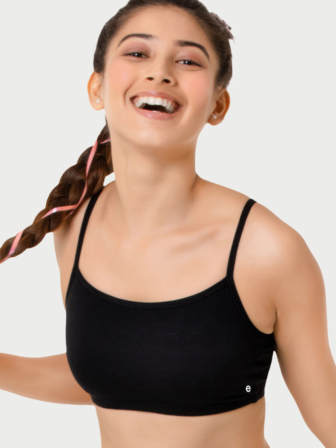 Image of Enamor Women Training /Beginners Non Padded Bra (Black)