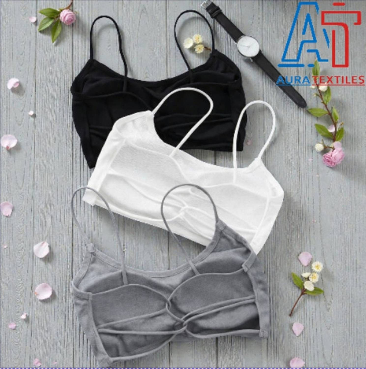 AURA TEXTILES Women Bralette Lightly Padded Bra