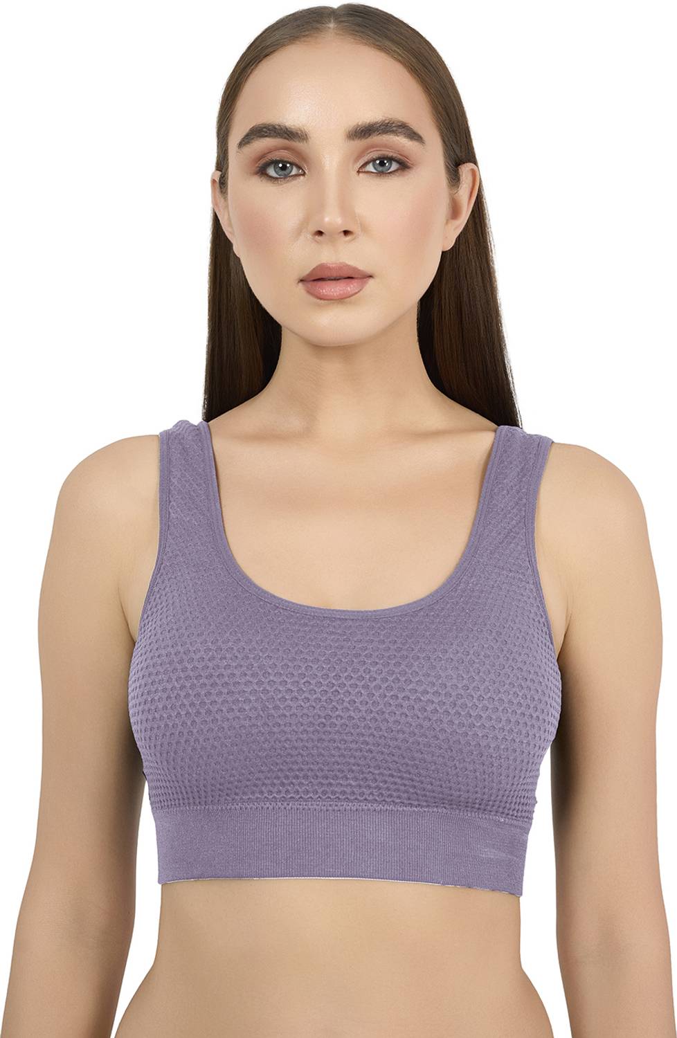 Adina Claim Comfort Women’s Seamless Breathable Sports Bra – Soft, Stretchable & Wire-Free Women Sports Lightly Padded Bra