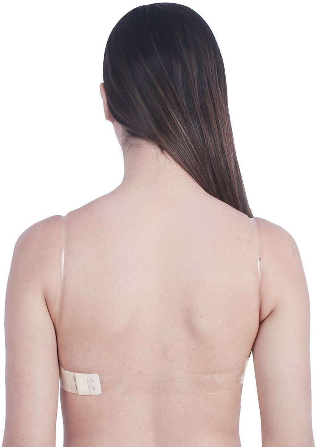 Image of Pink PixiesCreation Transparent Strap Backless Pushup Bra Women Push-up Lightly Padded Bra