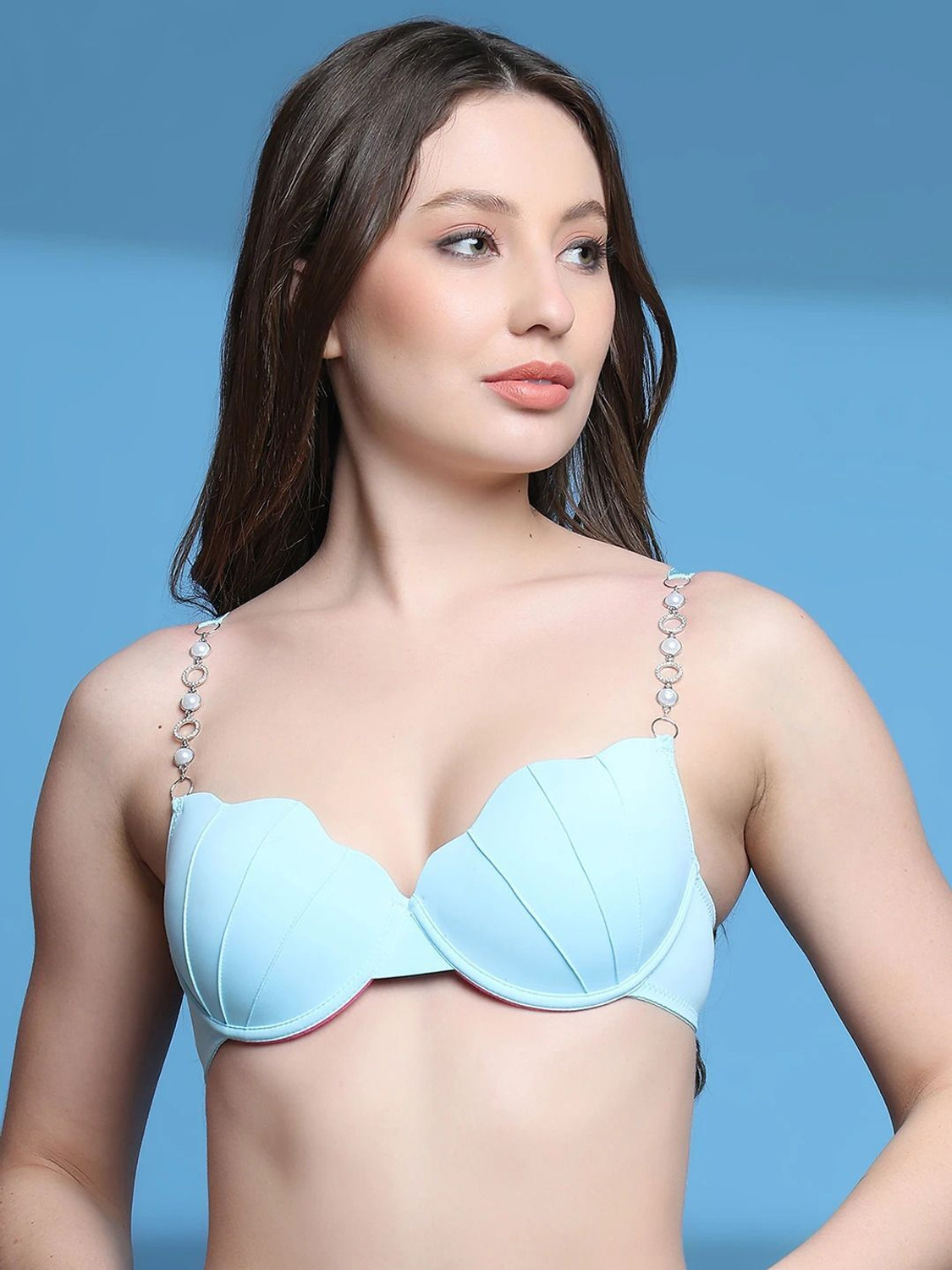 Image of PrivateLifes Women Plunge Lightly Padded Bra