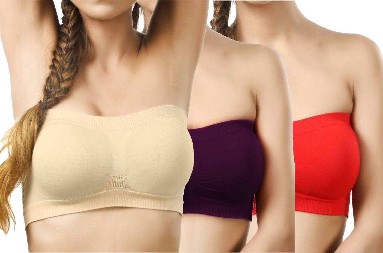 Airsonfab Women Bandeau/Tube Non Padded Bra