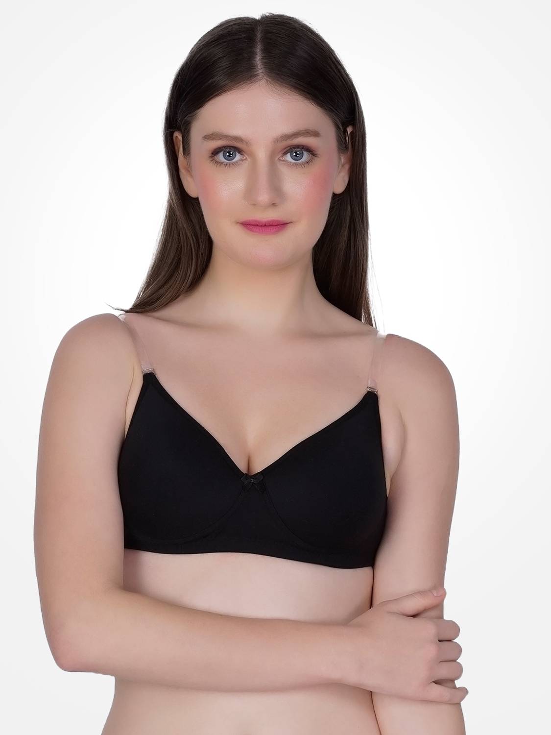 Bewings Backless Padded Bra Women T-Shirt Lightly Padded Bra