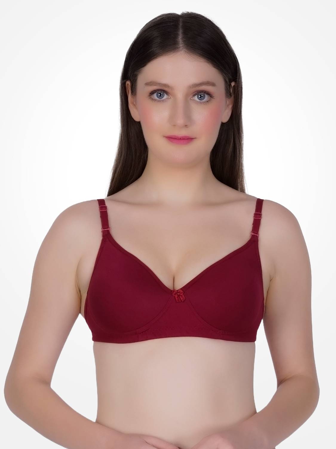 Bewings Backless Padded Bra Women T-Shirt Lightly Padded Bra