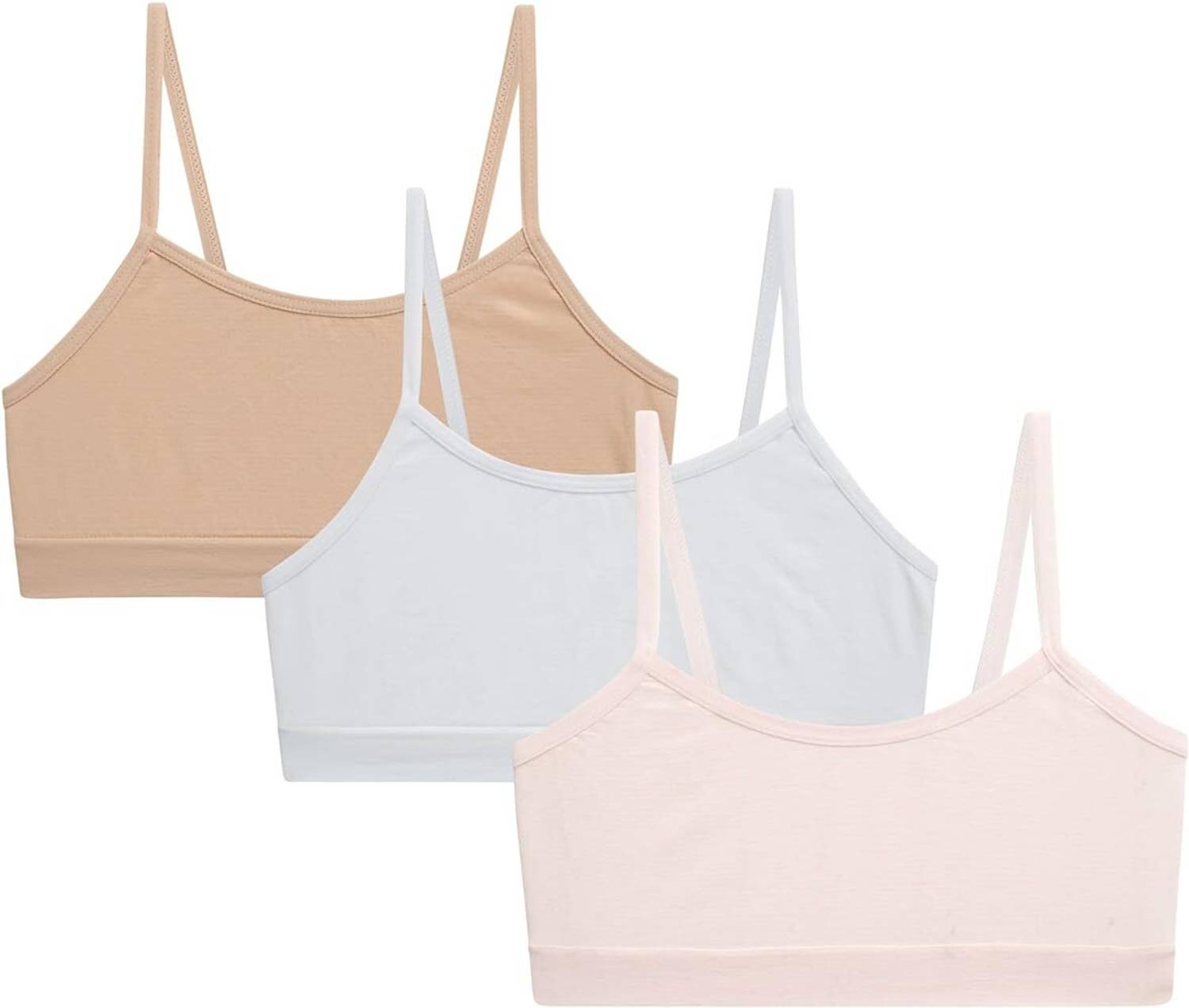 MEEMBOOLI Girls Training/Beginners Non Padded Bra
