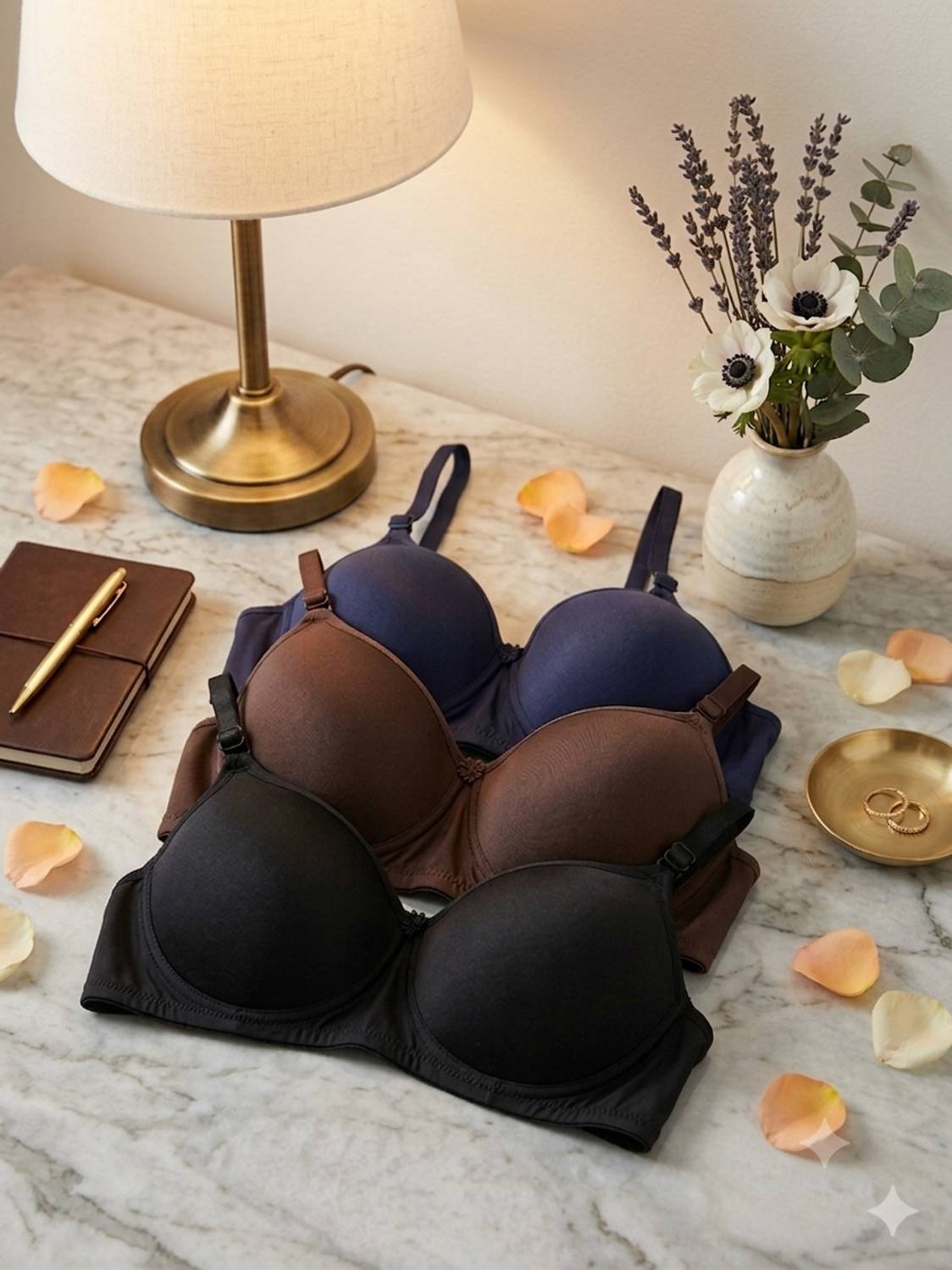 ASR Comfortable elastic band for enhanced support Women Push-up Lightly Padded Bra