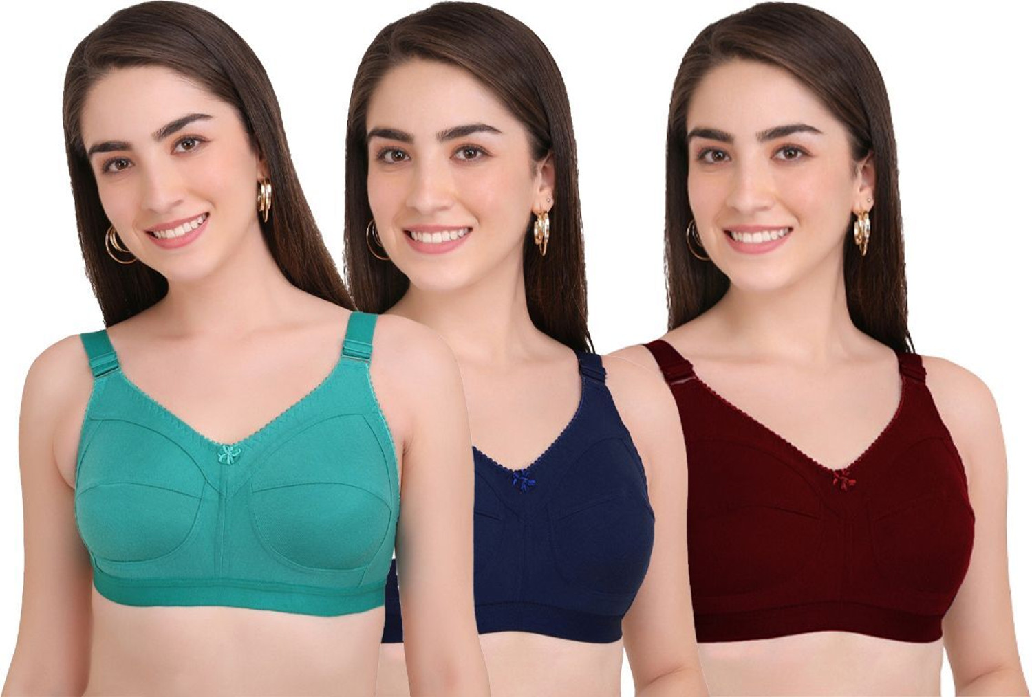 Image of Winsure Full coverage heavy bust Premium seamless bra Women T-Shirt Non Padded Bra