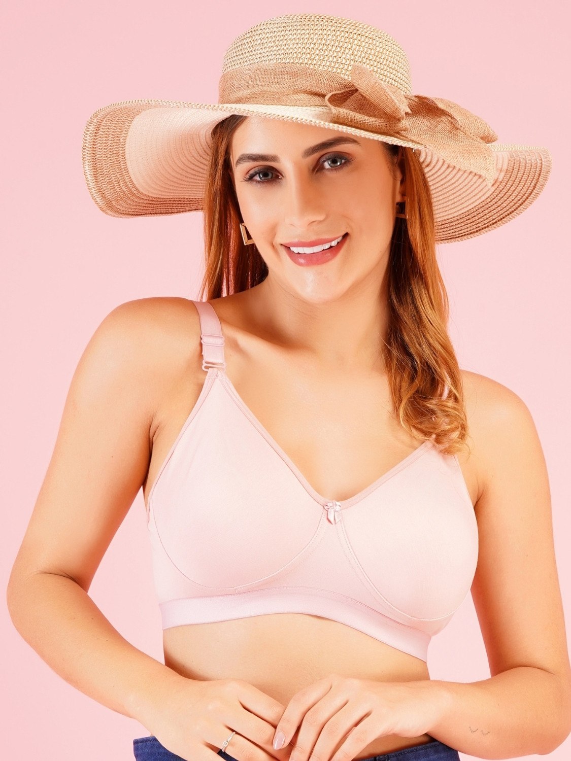 Image of Dressberry Pack of 2 Women Full Coverage Non Padded Bra (Multicolor)