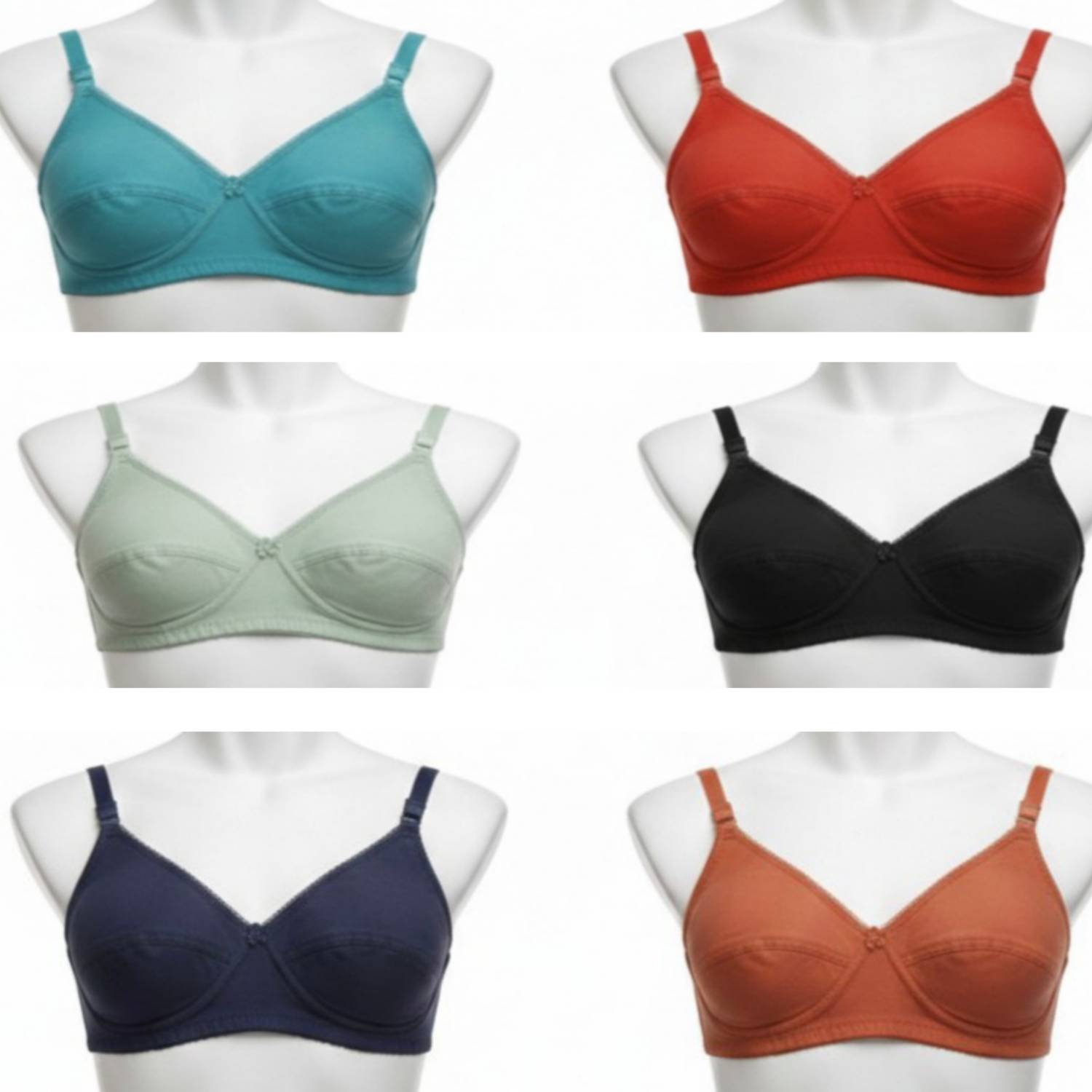 benaifer fashion AMAN_BRA_PACK OF 6_32 Women Full Coverage Non Padded Bra