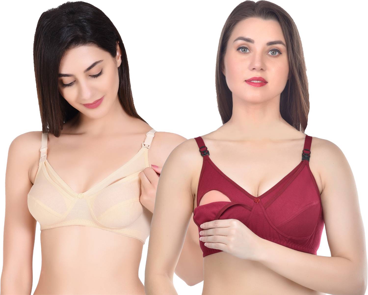 4KAYS all that matters! Women's Cotton Nursing Maternity Breastfeeding Full Coverage Bra Women Maternity/Nursing Non Padded Bra