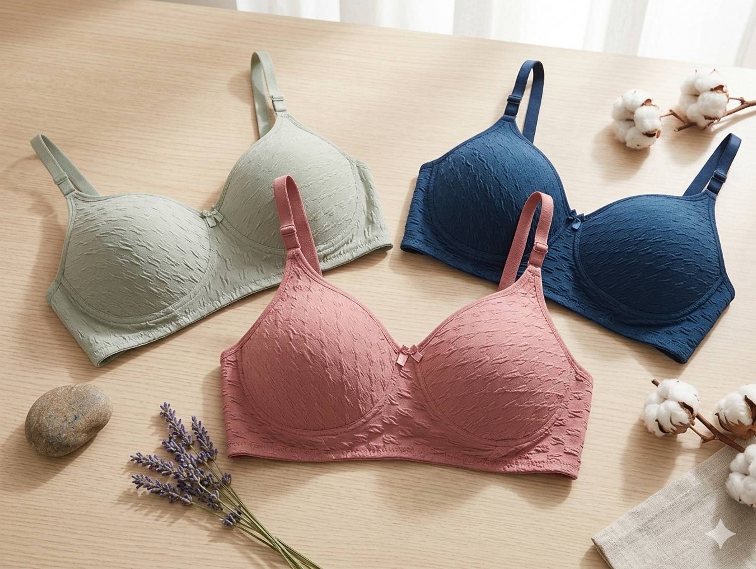 Extoes 3-Pack Women Lightly Padded Bras Pack of 3 - Image 1