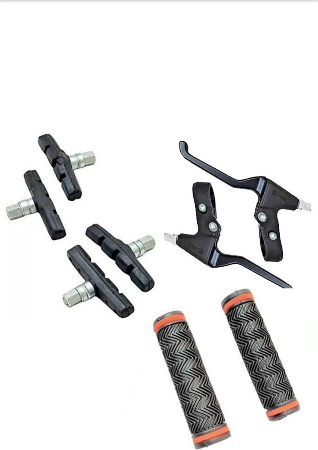 Image of RaceCraft POWER BREAK LEVER AND SHOE WITH handle grip Brake Shoe (Black) Brake Shoe