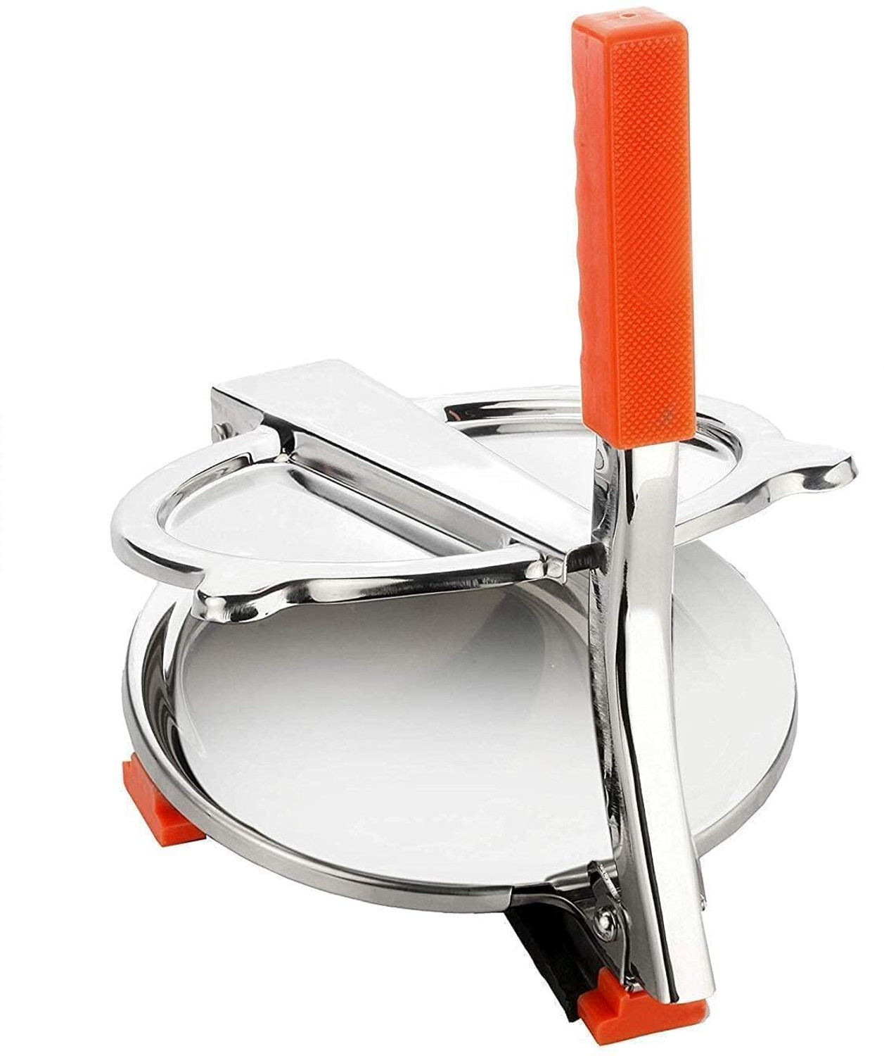 Image of Aezara Stainless Steel Puri Maker Press Machine for Home and Kitchen Roti and Khakra Maker