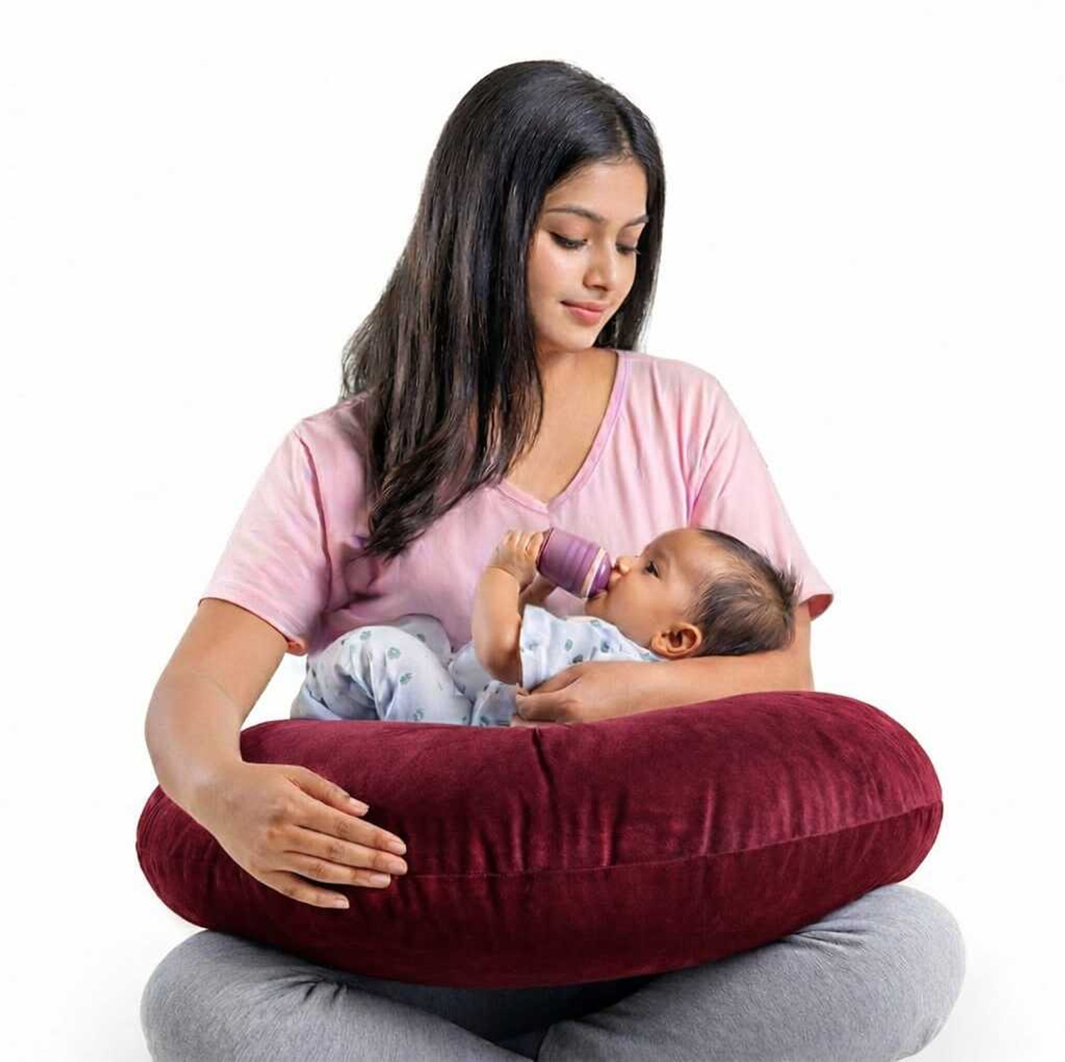 Image of Flipon Breastfeeding Pillow Specially Designed to Support Mothers During Feeding Time Breastfeeding Pillow