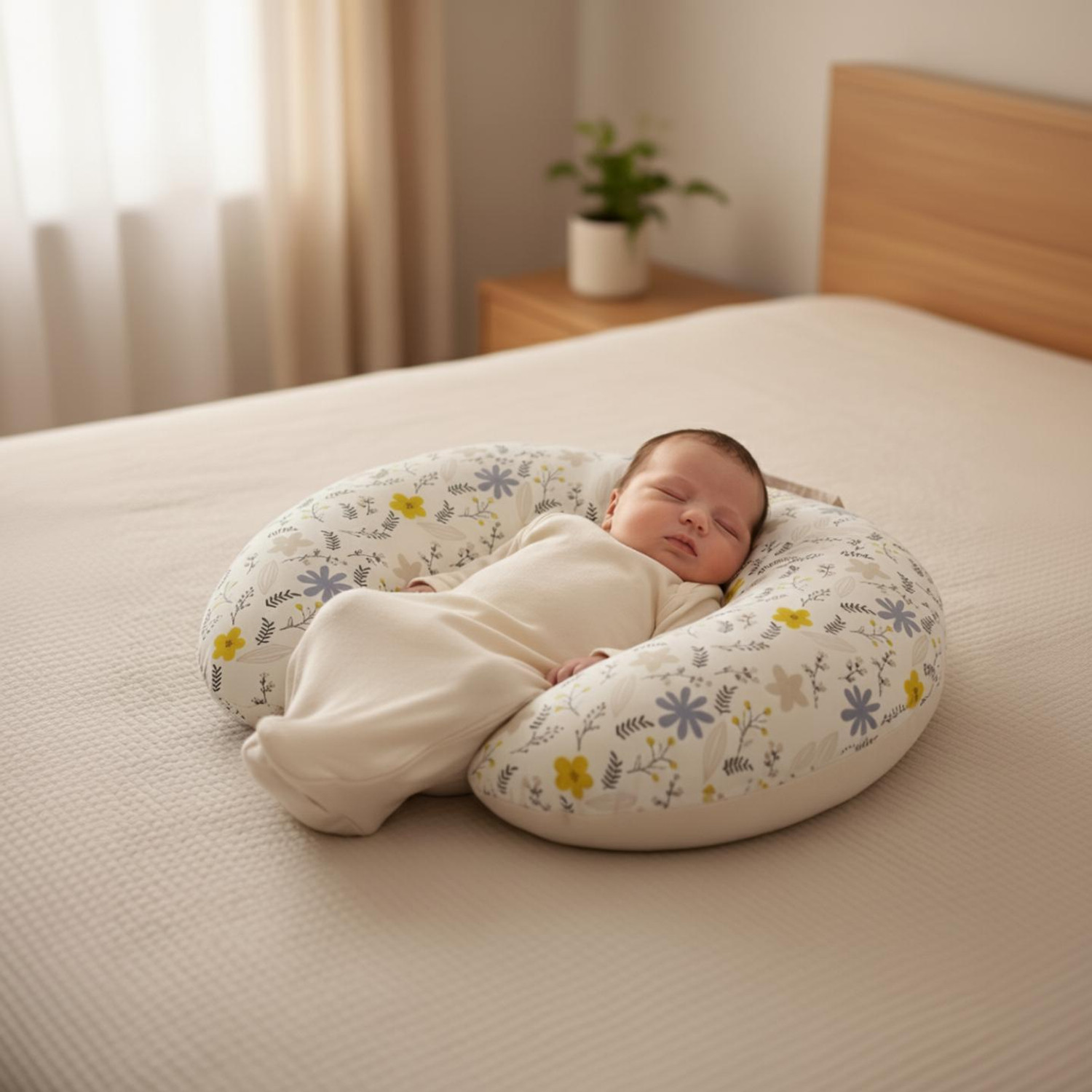 Kelvy Creation Baby Feeding Pillow / Nursing Support Pillow for Newborn & Infant Breastfeeding Pillow