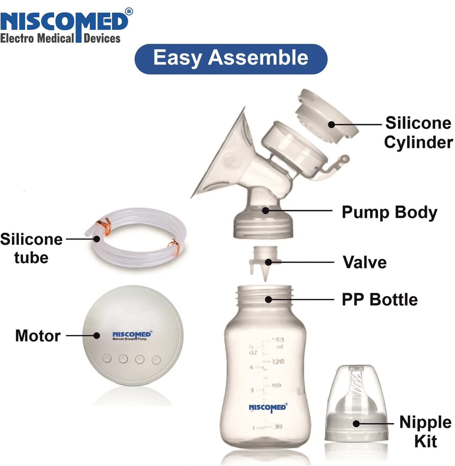 Image of NISCOMED Electric Brest Pump For New Moms. - Electric