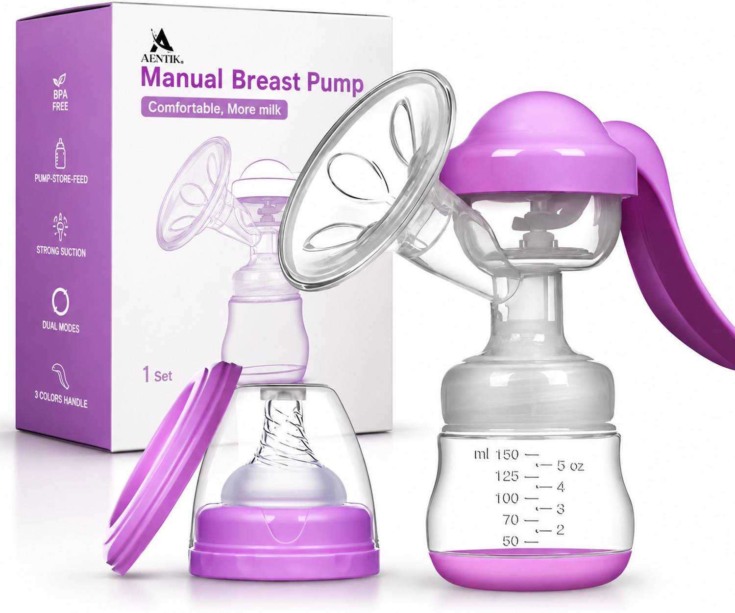 AENTIK Manual Breast Pump - Manual