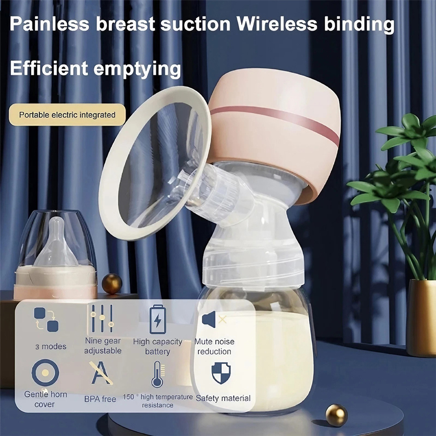 Image of ZOTIMO Electric Portable Wearable Breastfeeding Machine Breast Pump for Feeding Mothers - Electric