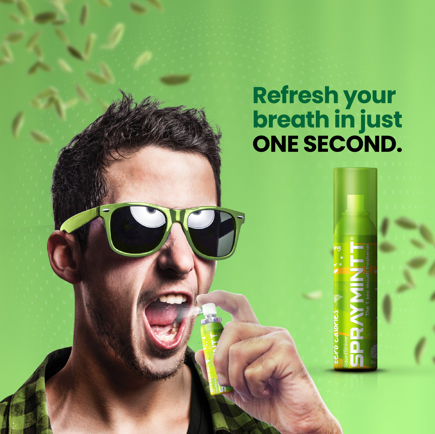 Image of Midas Care 1 second Instant Mouth Freshener - Saunfshiver | Be Kiss Ready| Spray