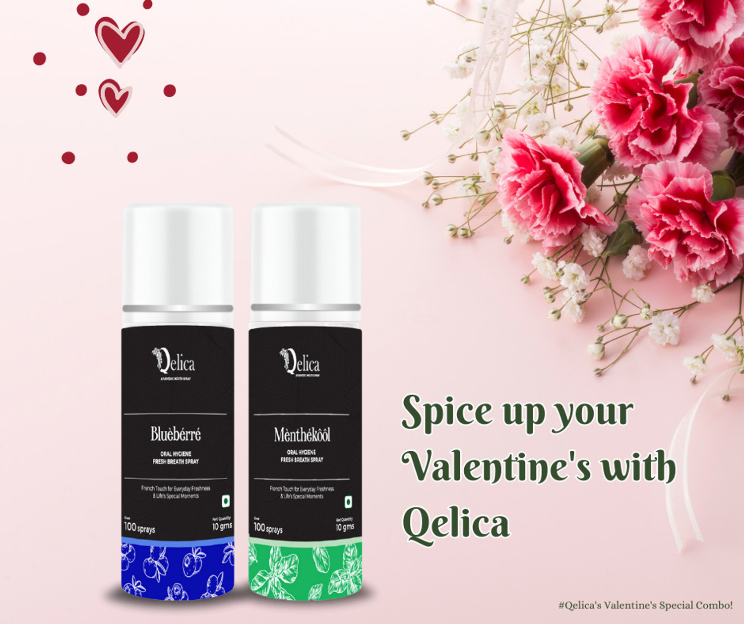 Image of Qelica Rakhi Special Mouth Freshener Long-Lasting Kiss-Ready Breath Freshness Spray