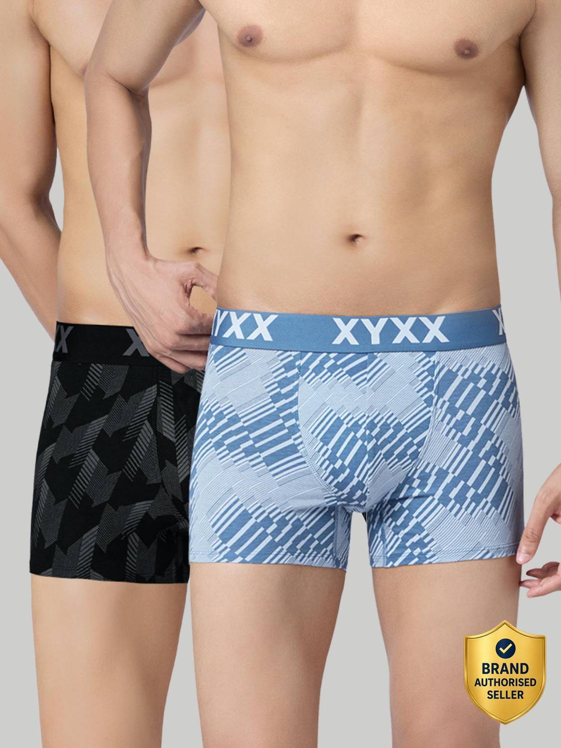 XYXX Men Matrix Cotton-Modal Brief Pack of 2 - Image 1