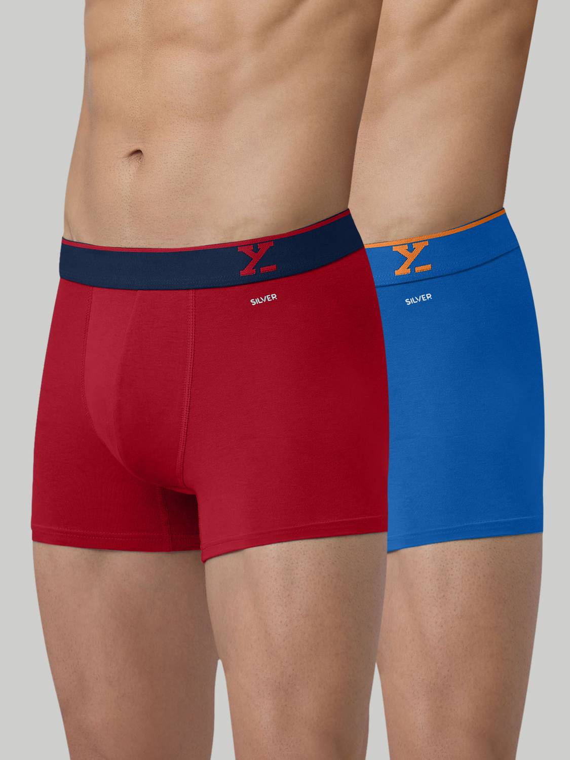 XYXX Pack of 2 Traq Anti-bacterial Odour-free cotton Solid Men Tr