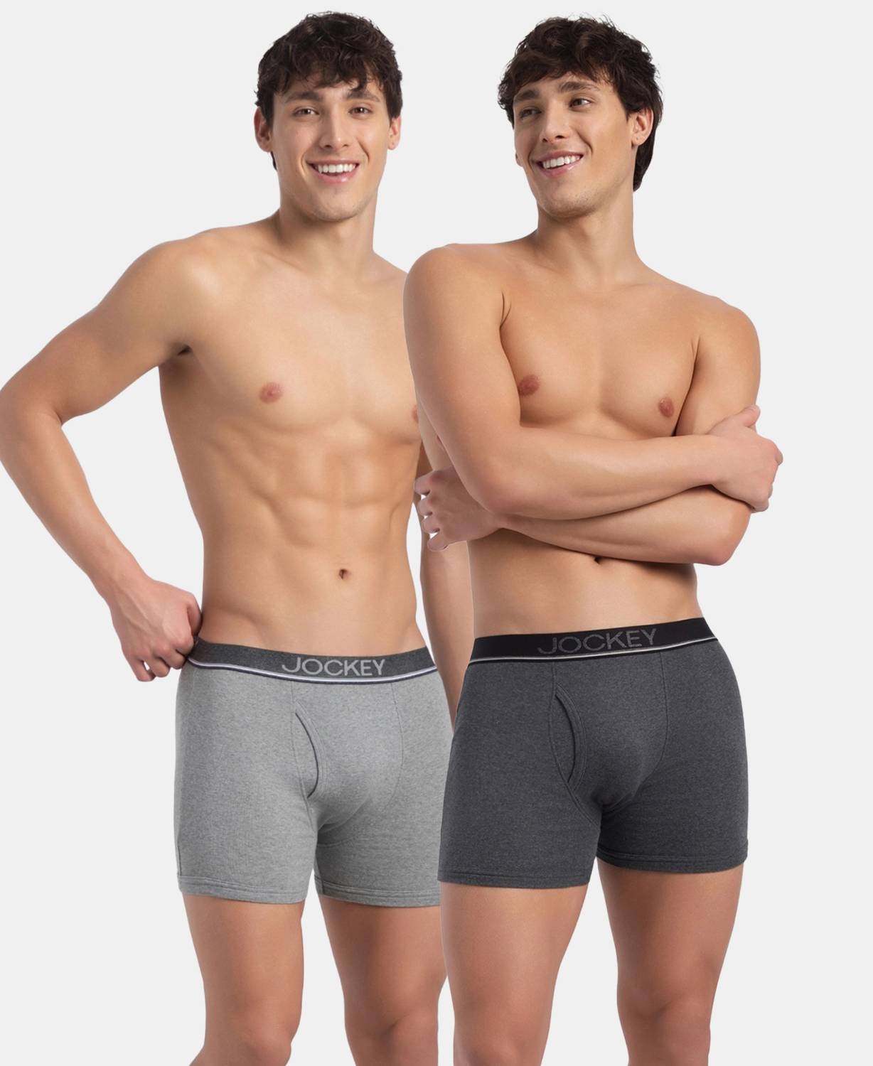 JOCKEY Men 8009 Super Combed Cotton Rib Brief Pack of 2 - Image 1