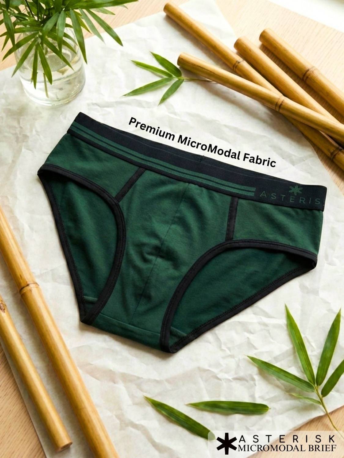 Asterisk Men UltraSoft Micromodal Mens Brief - Solid Premium Comfort Innerwear Brief