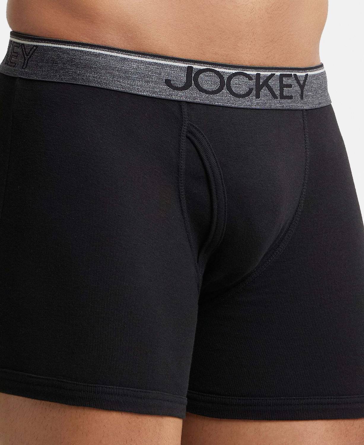 JOCKEY 8009 Super Combed Cotton Rib Men Trunks - Image 5