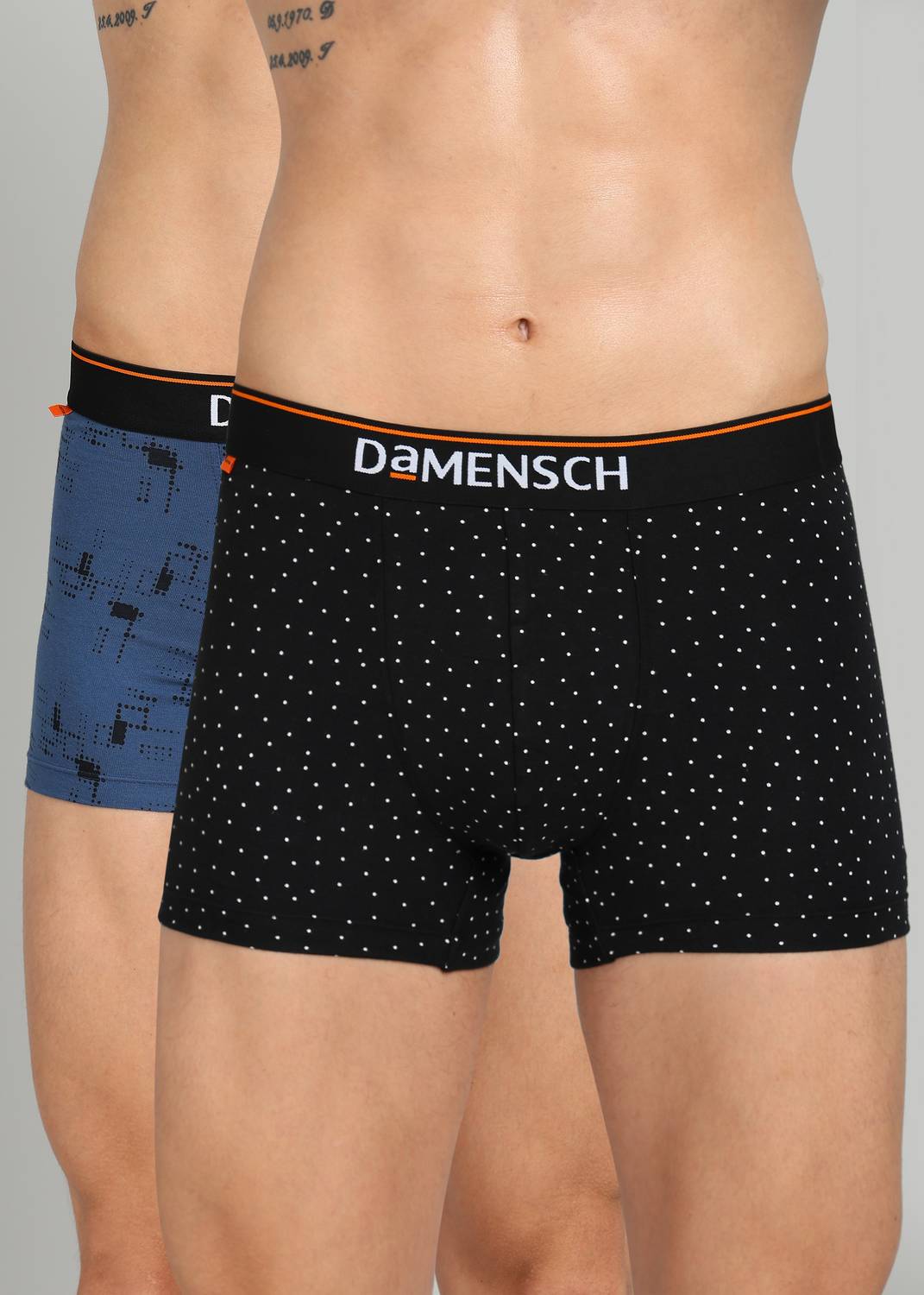 Damensch Pack of 2 Deo-Cotton Deodorizing Anti-Bacterial Printed